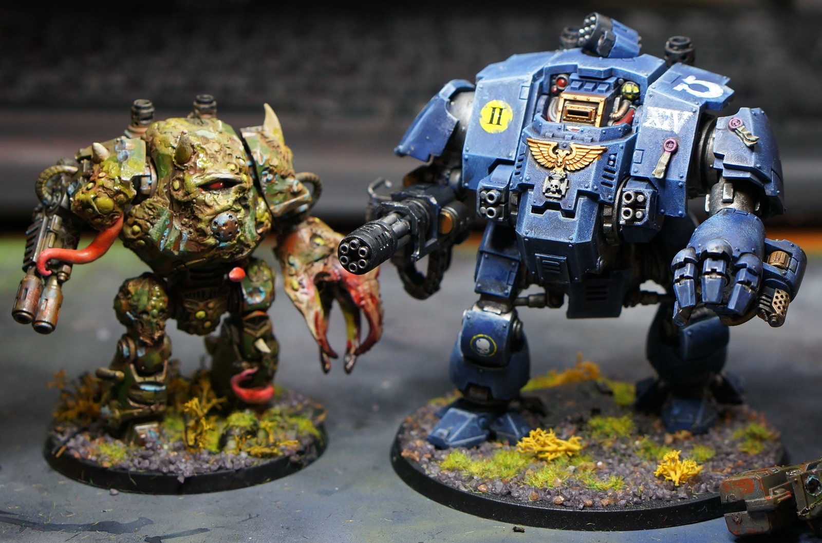 Chaos forged Contemptor - My, Wh miniatures, Warhammer 40k, Contemptor, Painting miniatures, Hobby, Longpost