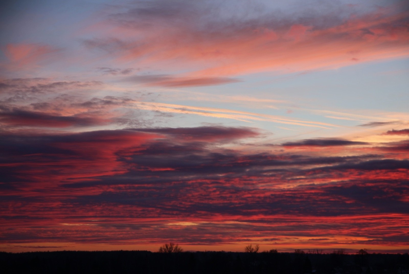 I was very lucky with the view from the window. - My, The photo, Sunset, Sky, Longpost