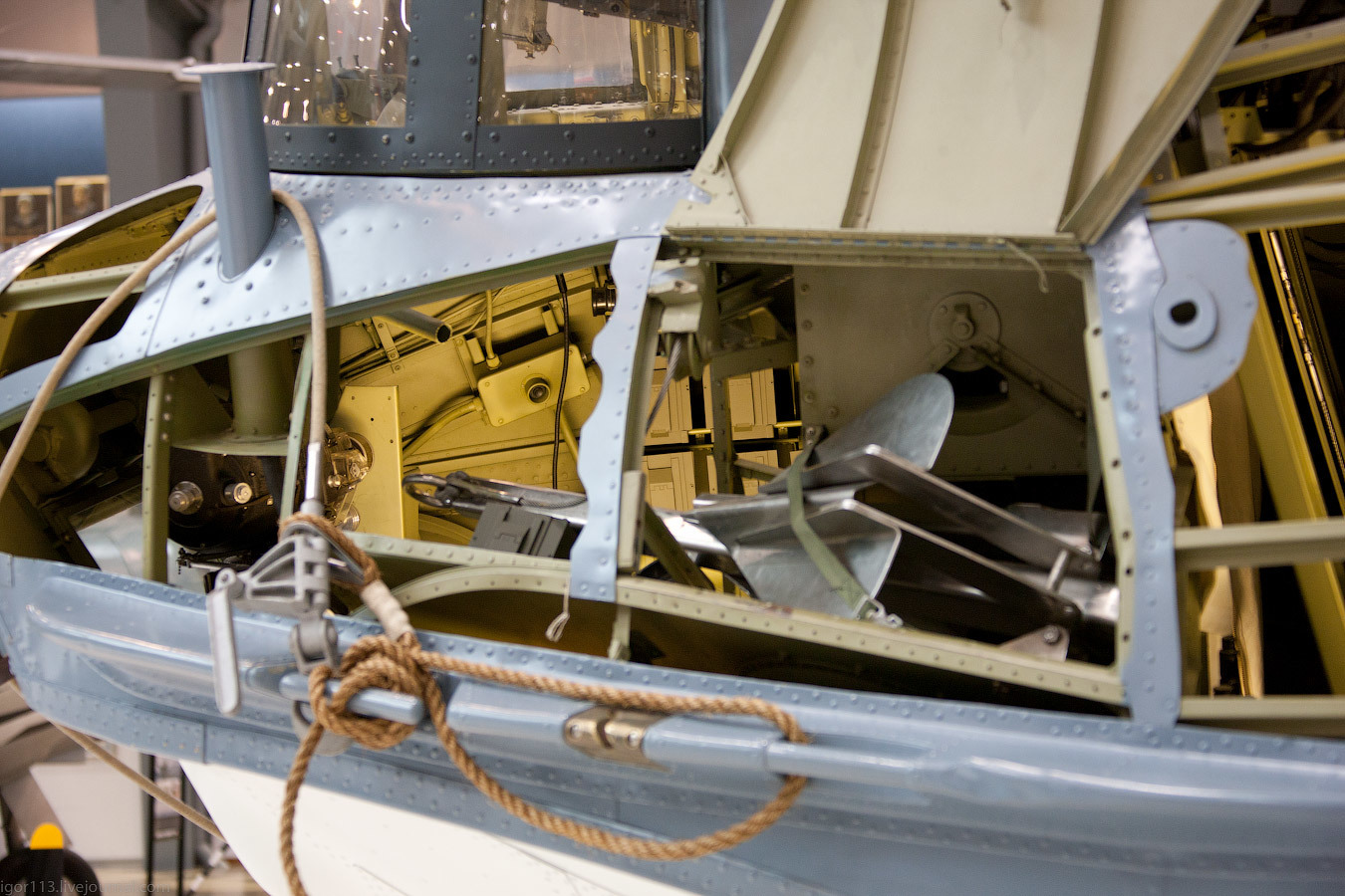 National Naval Aviation Museum, Pensacola :PBY Catalina   на изнанку. - Самолет, Гидросамолет, Длиннопост, Авиация