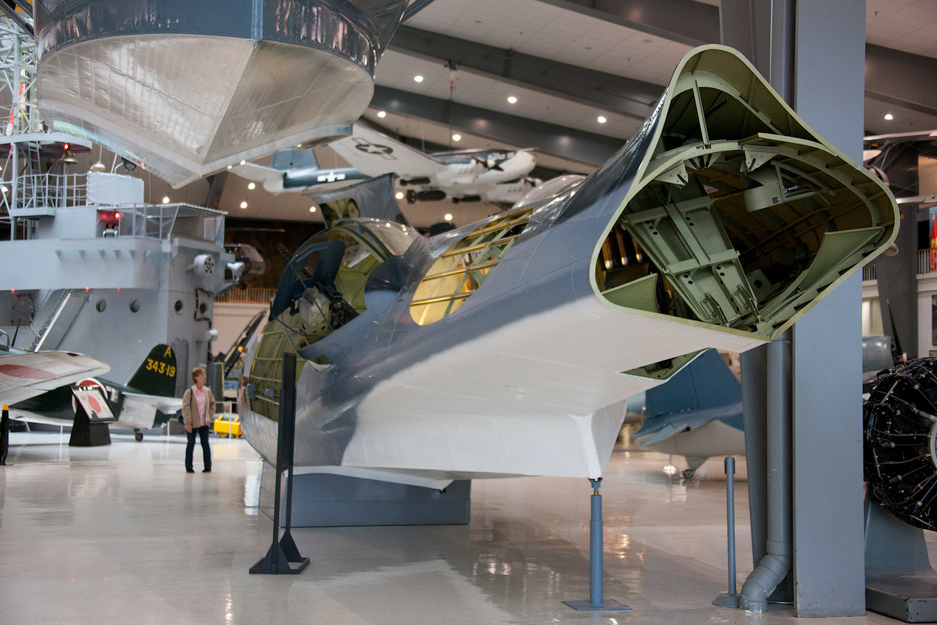 National Naval Aviation Museum, Pensacola :PBY Catalina   на изнанку. - Самолет, Гидросамолет, Длиннопост, Авиация