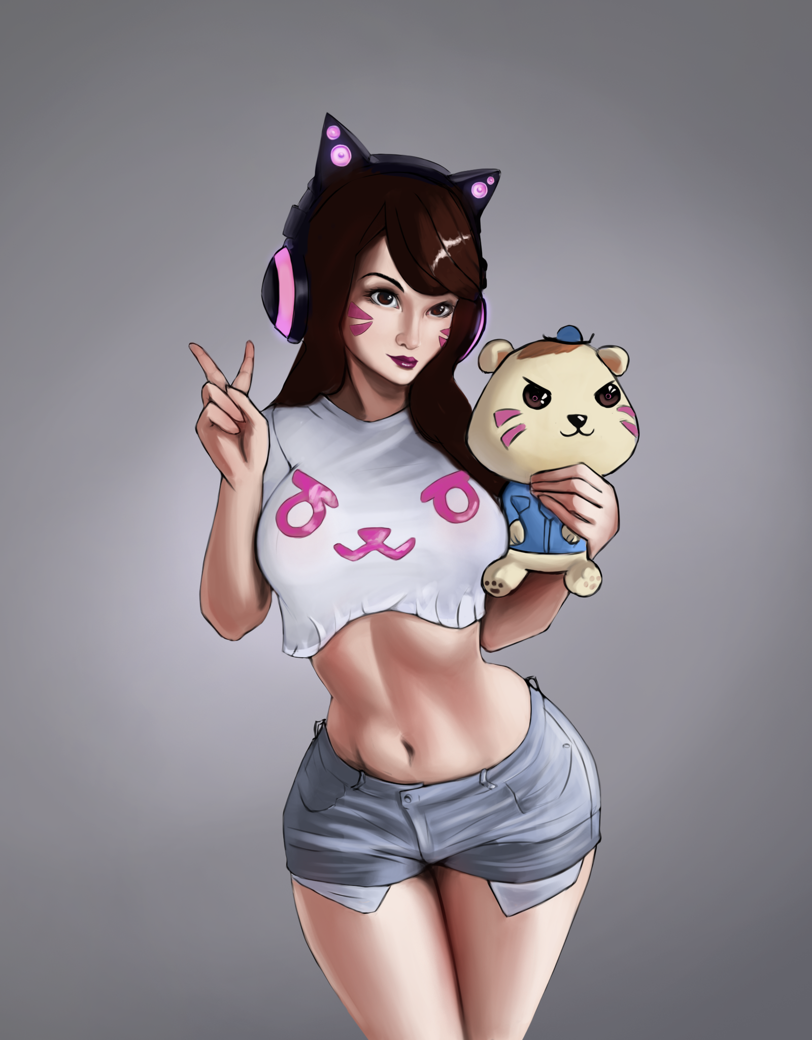 D.va - Моё, Overwatch, Рисование, Dva