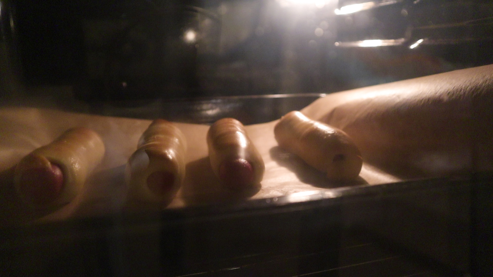 Baked sausages in dough according to grandma's recipe + video - My, Food, Recipe, Bakery products, Dough, Sausage in dough, Snack, Video, Longpost