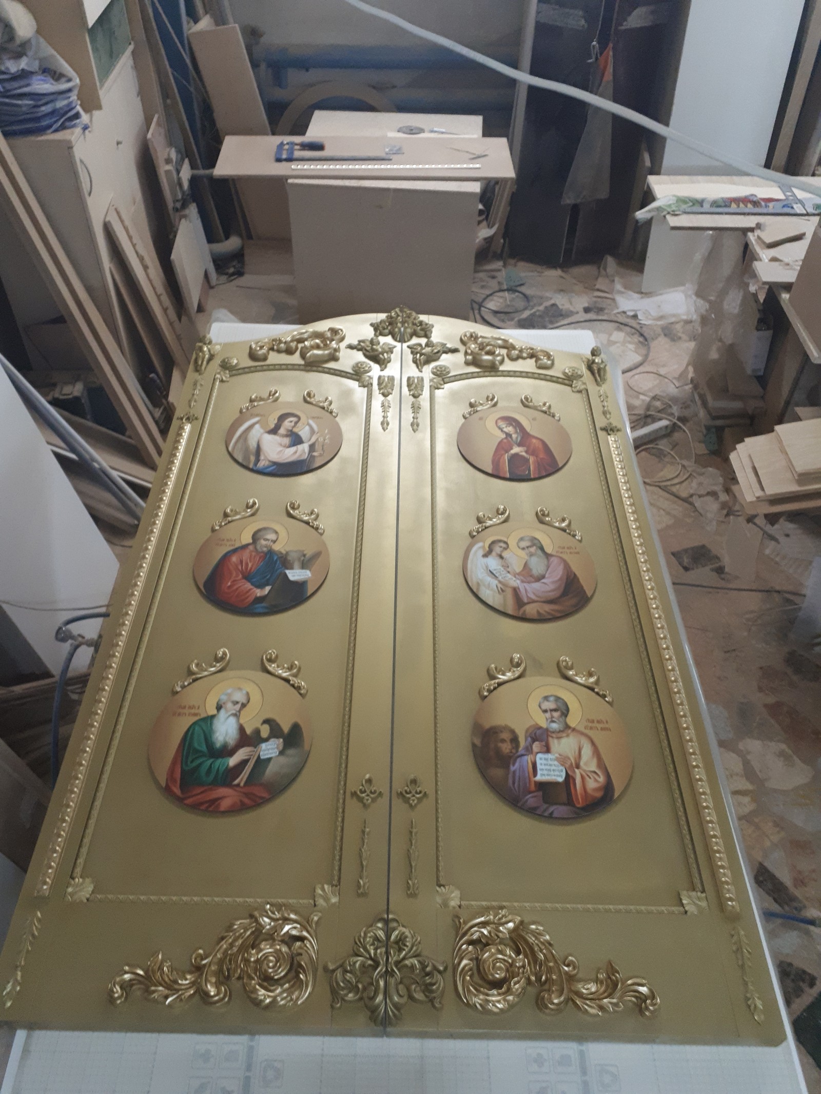 The Royal Doors (the entrance to the altar) was made as a charity to the church - My, Entrance group, Woodworking, Church, Thread, Charity, Longpost