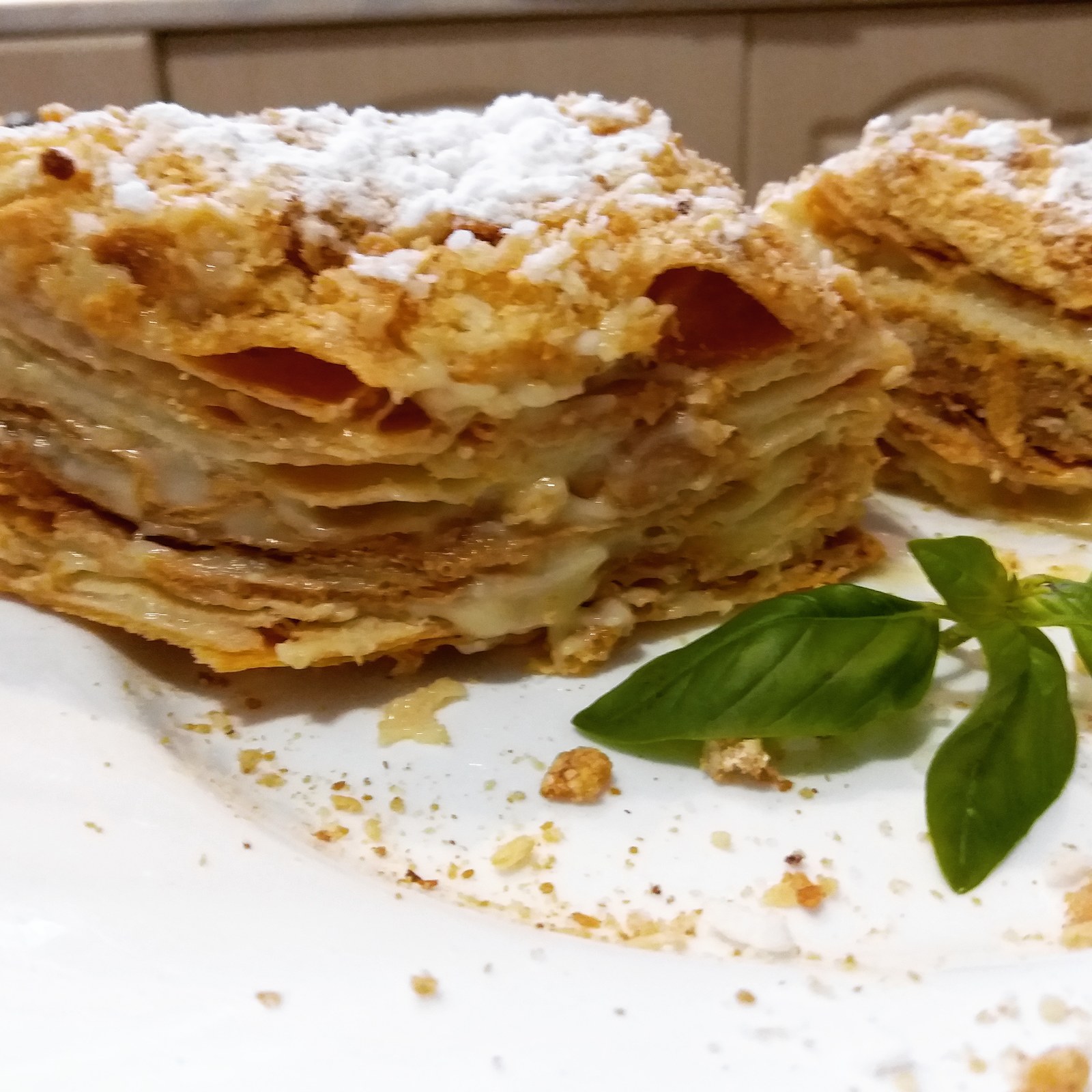 Napoleon cake - My, Napoleon Cake, , , Puff pastry, , Video, Longpost