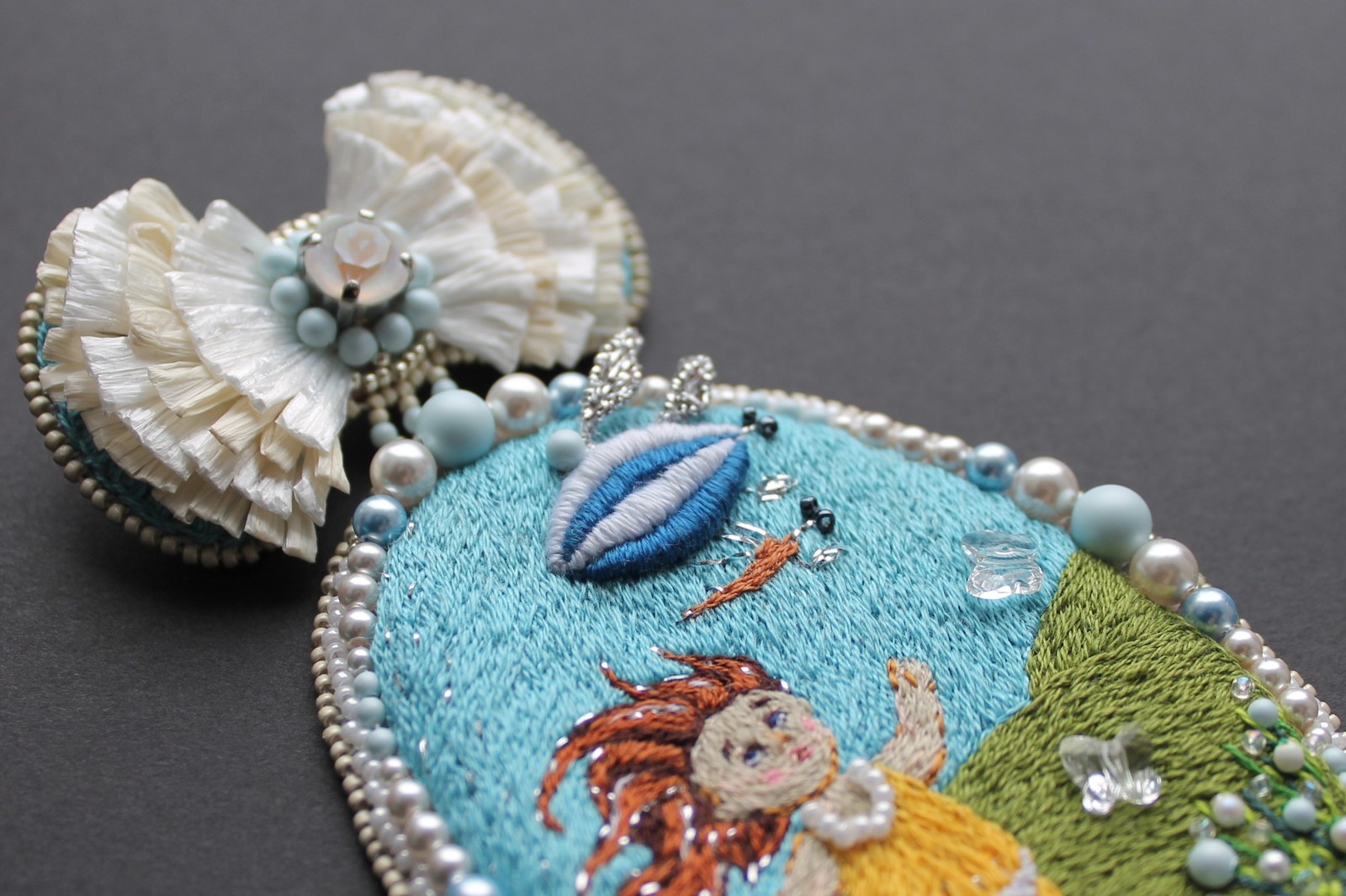 Catch the dream! - My, Hikupta, Brooch, Needlework without process, Longpost