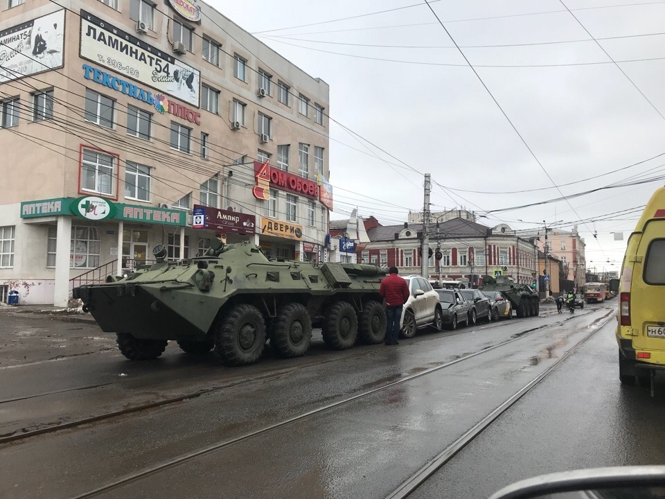 Kursk steam locomotive - Kursk, Road accident, Video, Longpost, Armored personnel carrier