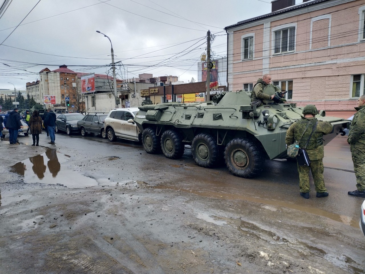 Kursk steam locomotive - Kursk, Road accident, Video, Longpost, Armored personnel carrier