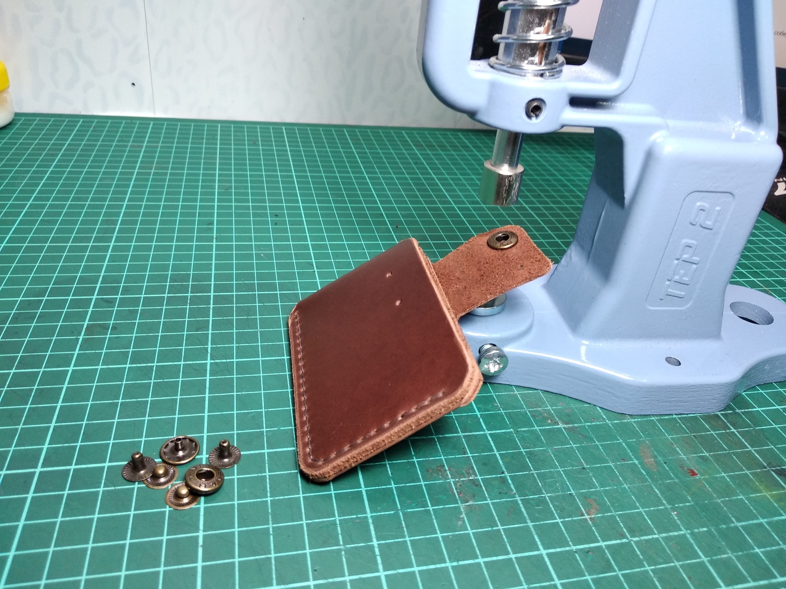 DIY cardholder - My, , Master Class, With your own hands, Leather products, Pattern, Longpost, Cardholder