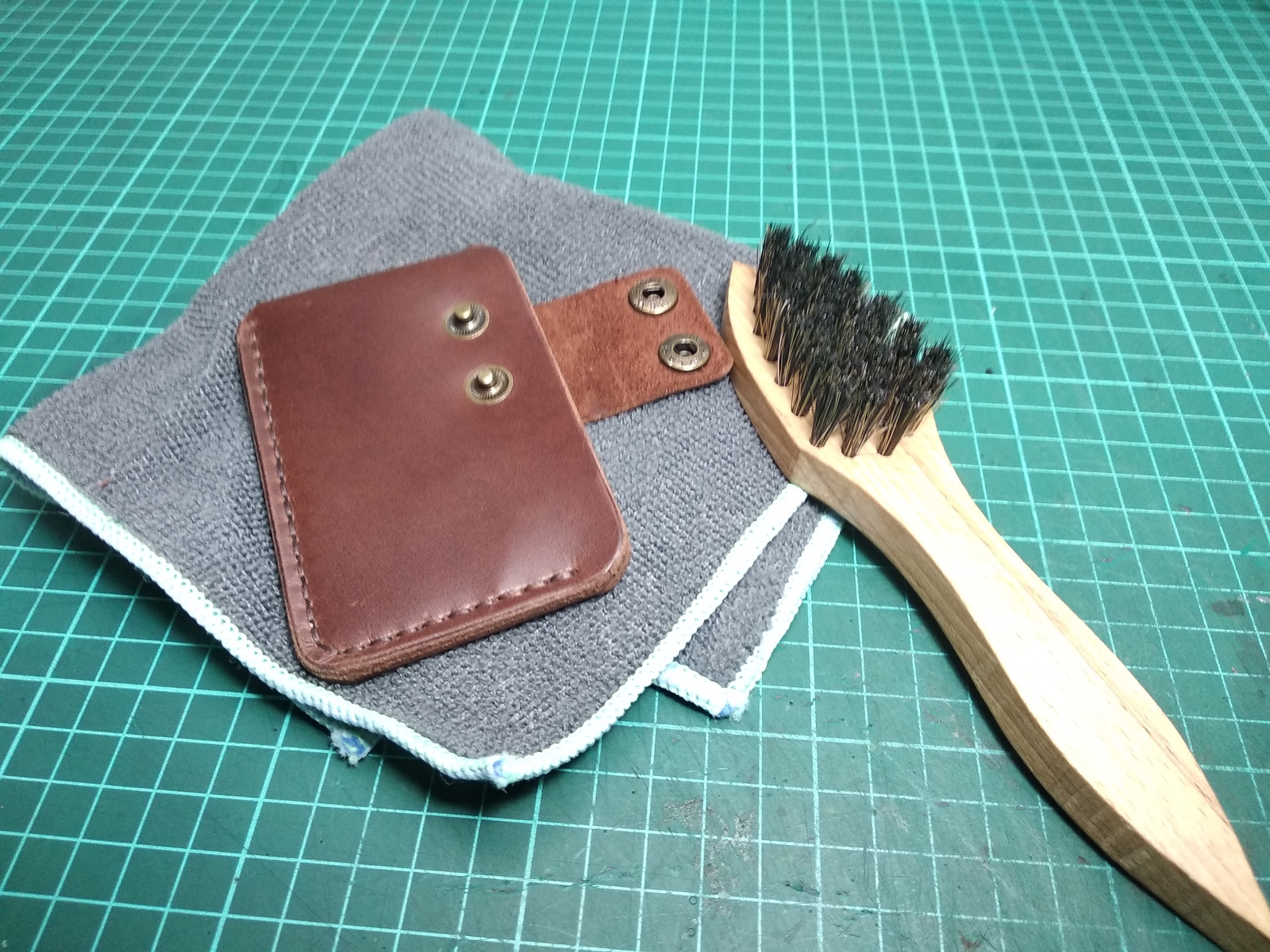 DIY cardholder - My, , Master Class, With your own hands, Leather products, Pattern, Longpost, Cardholder