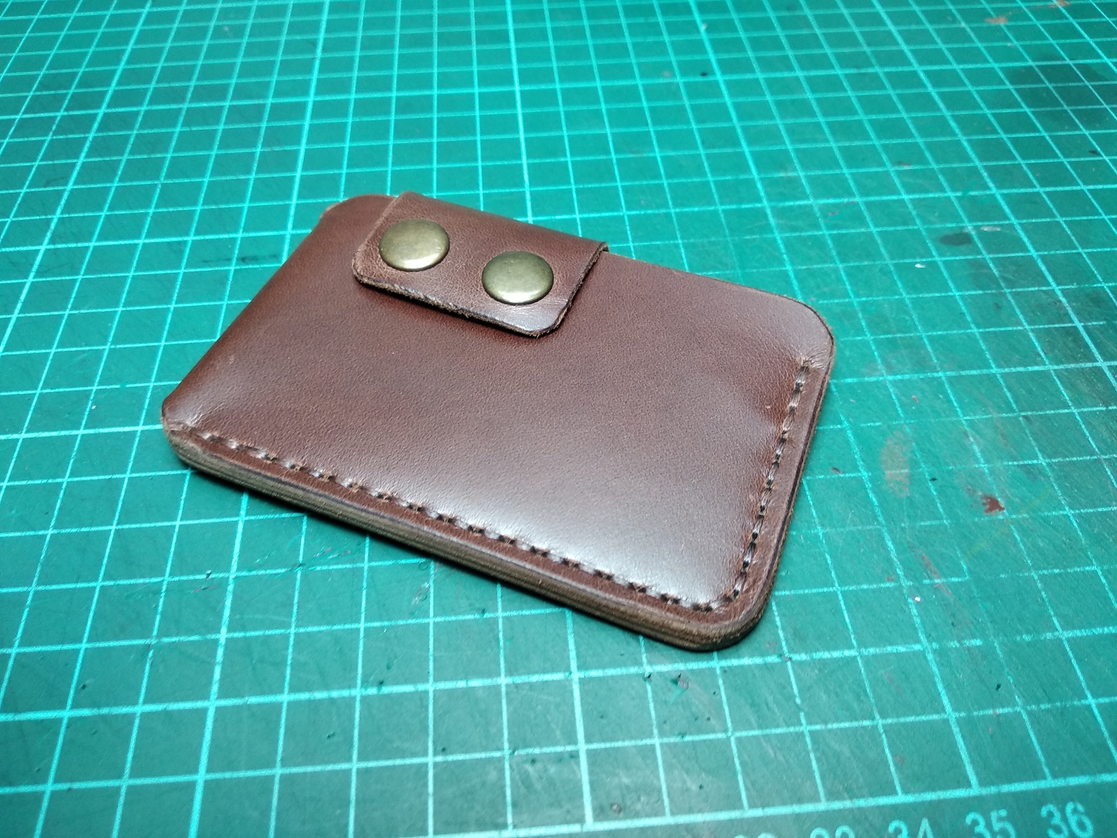 DIY cardholder - My, , Master Class, With your own hands, Leather products, Pattern, Longpost, Cardholder