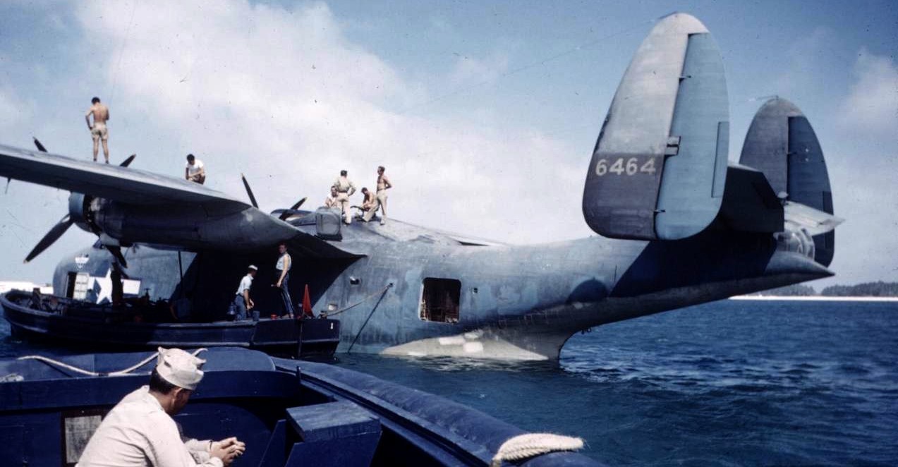 Martin PBM-5A Mariner. Catalina competitor. - American aircraft, Flying boat, , Longpost, Airplane, The Second World War