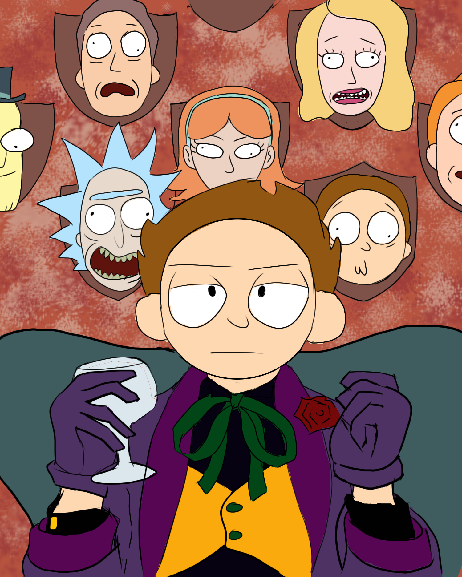 Rick and Morty. - My, Rick and Morty, Dc comics, Joker