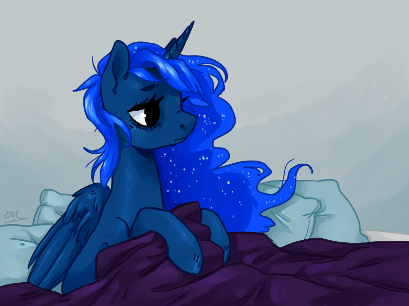 Sigh - My Little Pony, Princess Luna, Kittyie