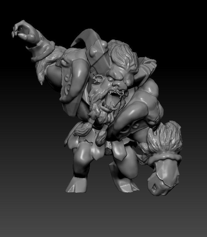 Editing a 3d model. Zbrush. Baratrum. - My, Dota, Zbrush, 3D modeling, Creation