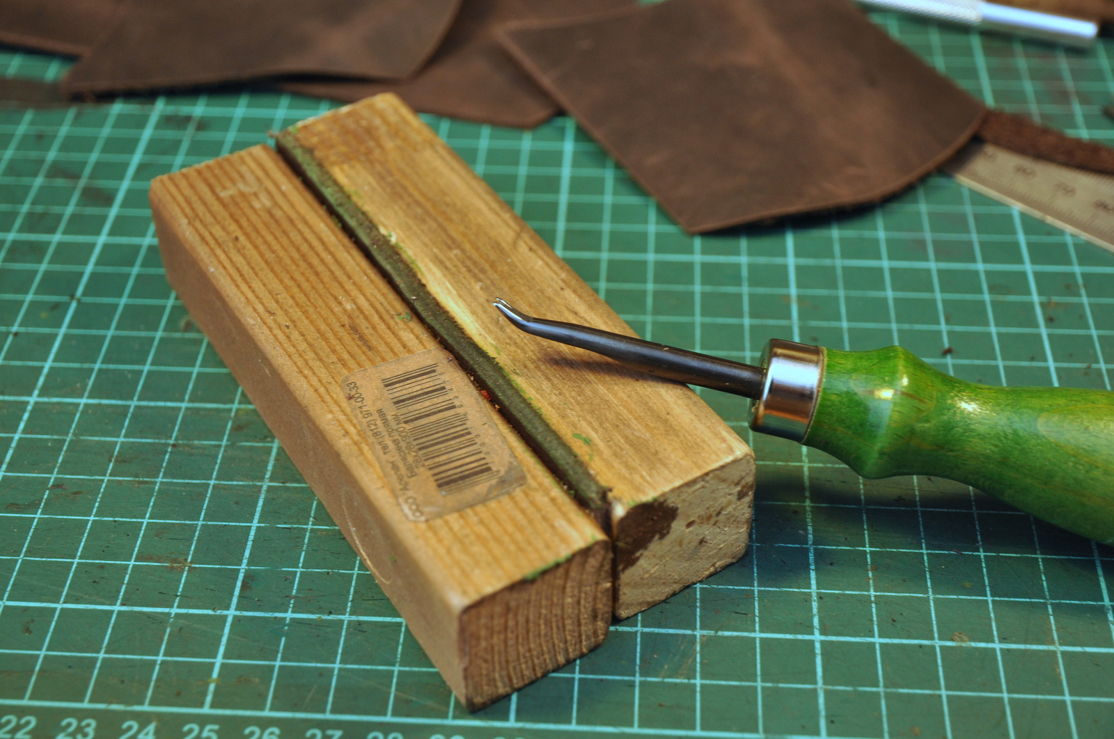 Making a simple leather wallet - My, Handmade, Leather, Wallet, Longpost, With your own hands