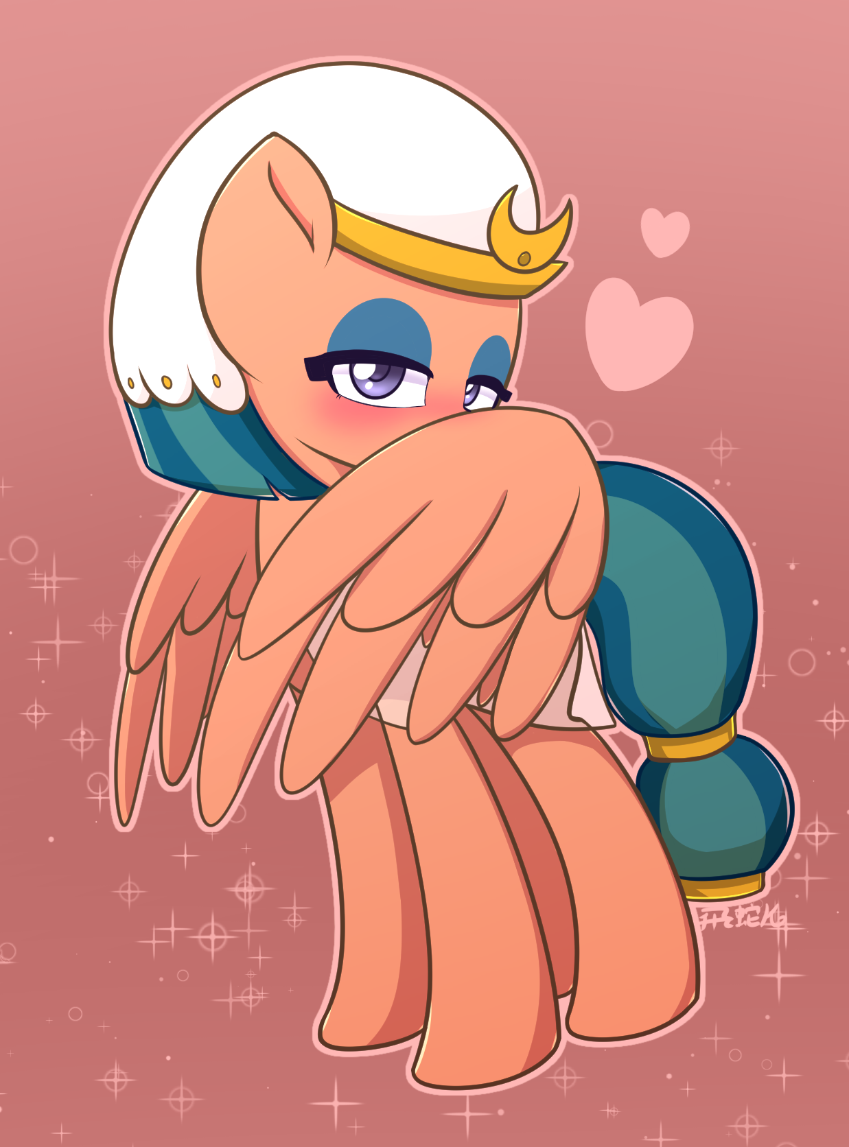 You can even hear a flirtatious giggle. - My little pony, PonyArt, Somnambula, Puetsua