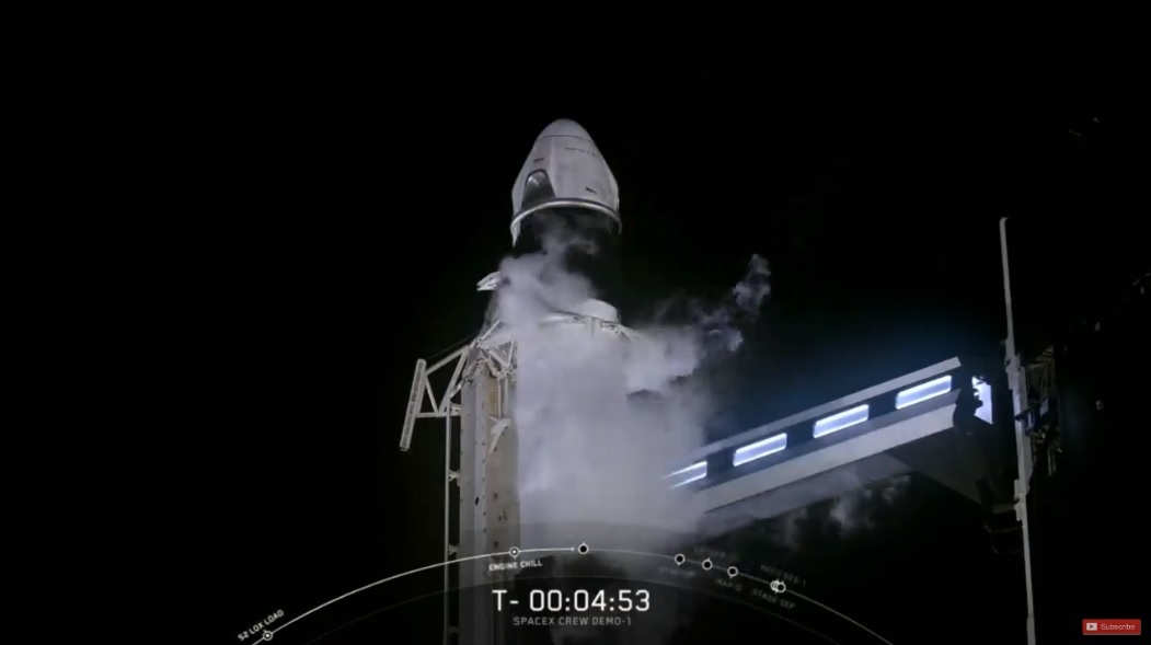 Successful launch of Falcon 9 with Crew Dragon as part of the DM1 mission - Spacex, Dragon 2, Falcon 9, Start, Space, Cosmonautics, ISS, Technics, Longpost