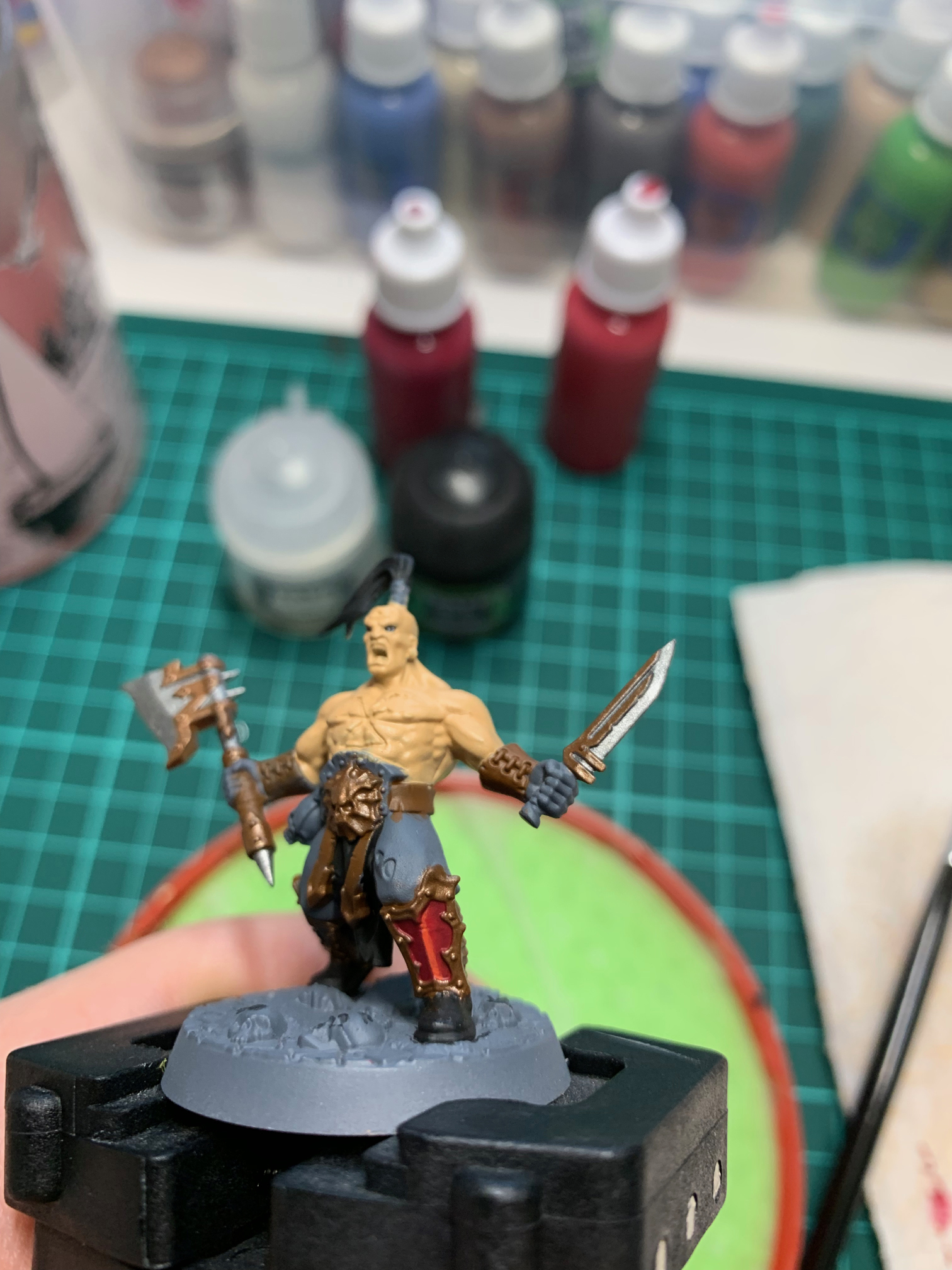 Guide for painting miniatures. Laying. Glazing. - My, Wh painting, Wh miniatures, Warhammer 40k, Warhammer: age of sigmar, Hyde, Warhammer, Hobby, Paint, GIF, Longpost