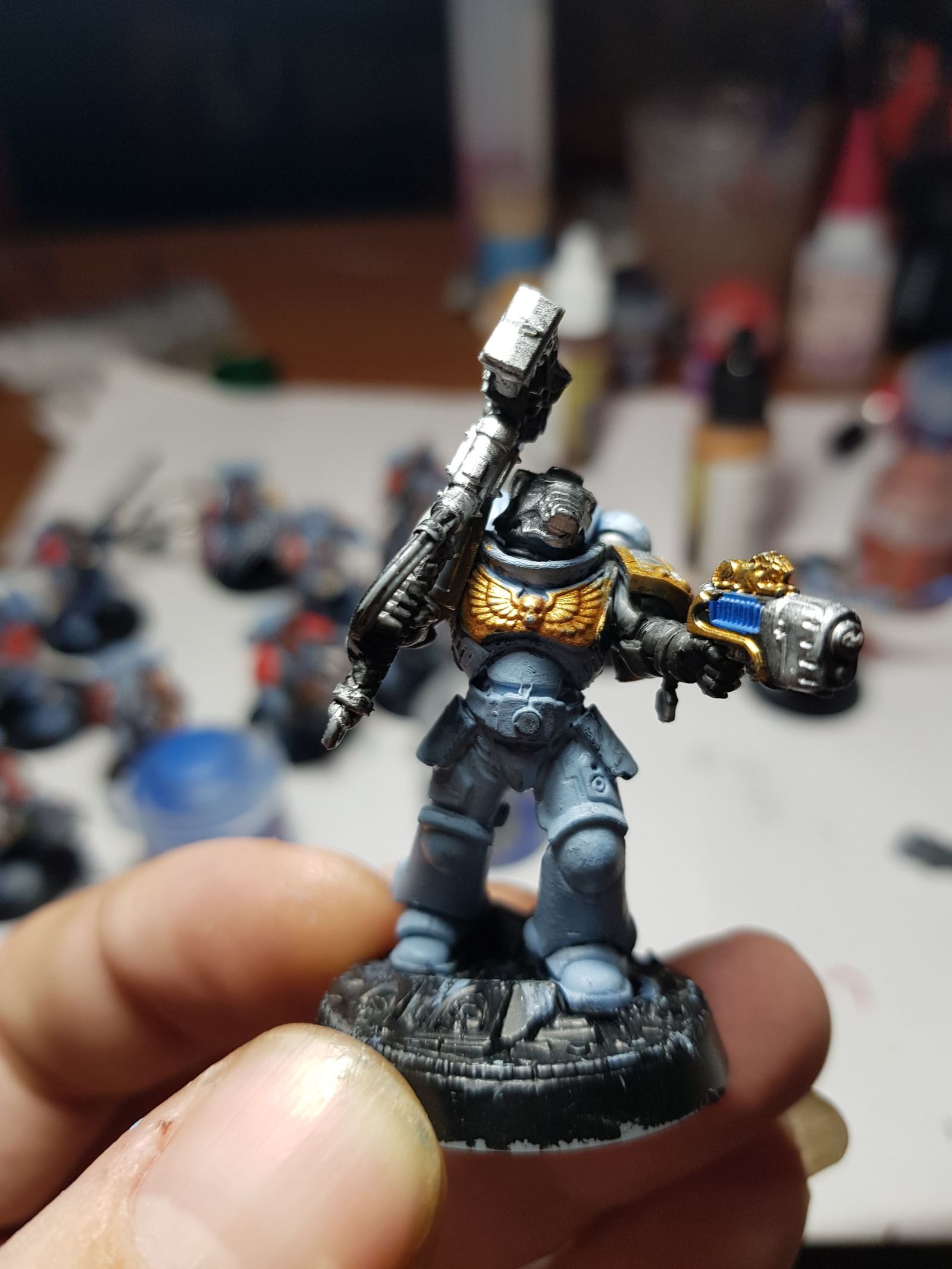 The beginning of the path of Cancer in Wahe - My, Warhammer 40k, Space wolves, Adeptus Astartes, Crooked hands, Longpost