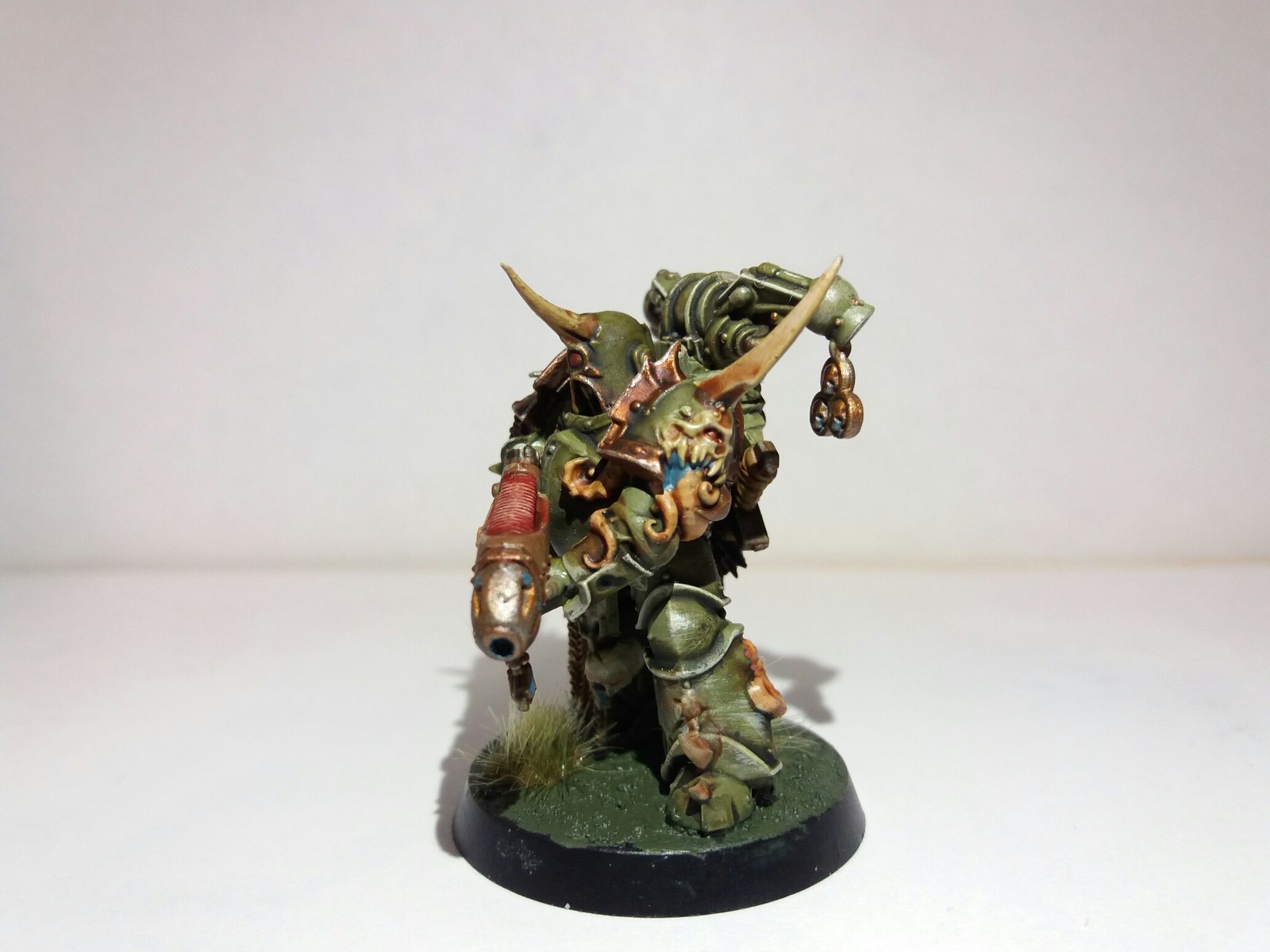 Plague Marine - My, Warhammer 40k, Wh miniatures, Death guard, Longpost, Hobby