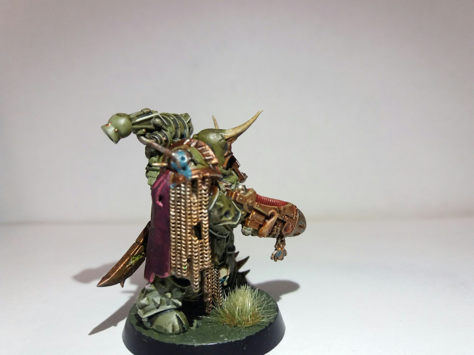 Plague Marine - My, Warhammer 40k, Wh miniatures, Death guard, Longpost, Hobby