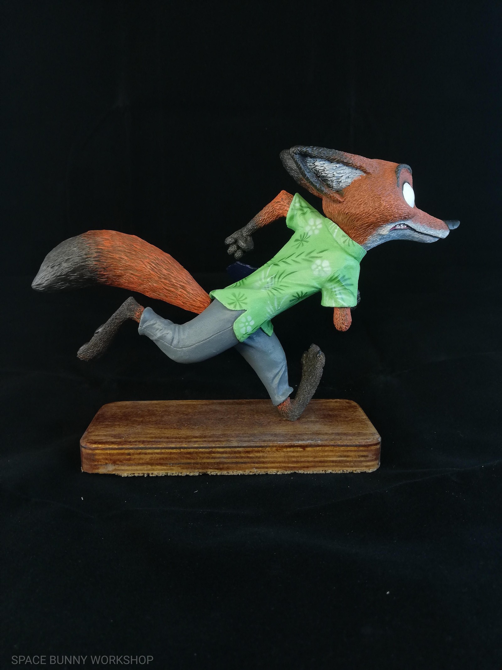 Nick wilde - My, Polymer clay, Zootopia, Handmade, With your own hands, Nick wilde, Needlework without process, Sculpture, Longpost