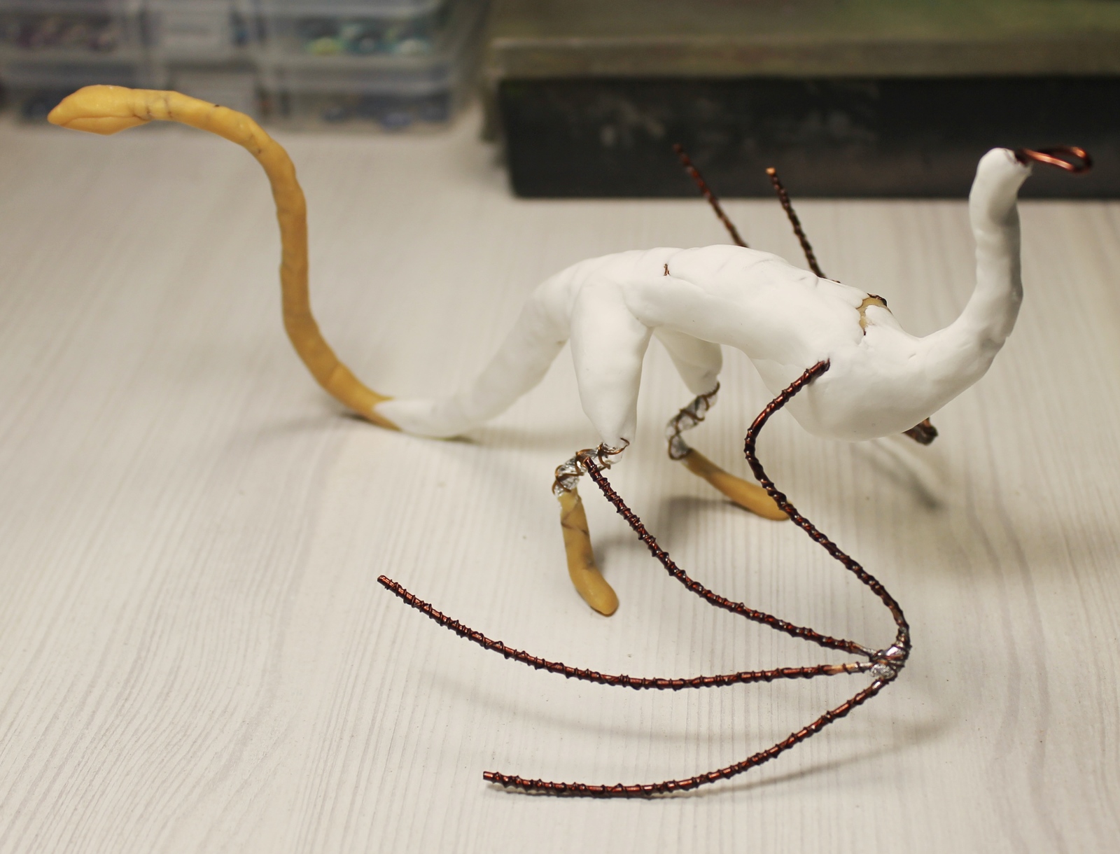 New wyvern (with process) - My, Needlework with process, Лепка, Polymer clay, Wyvern, The Dragon, Handmade, Longpost