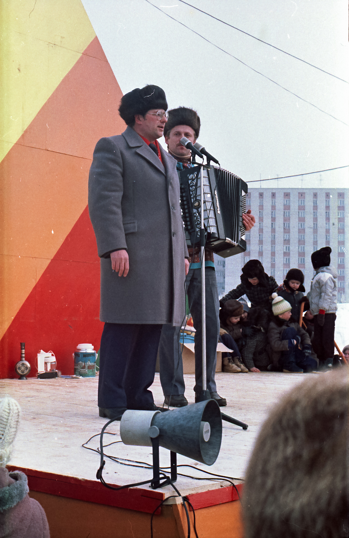 Масленица. Завод Тайфун. СССР Калуга март 1988 г. - СССР, Калуга, Масленица, 1988, Фотография, Длиннопост