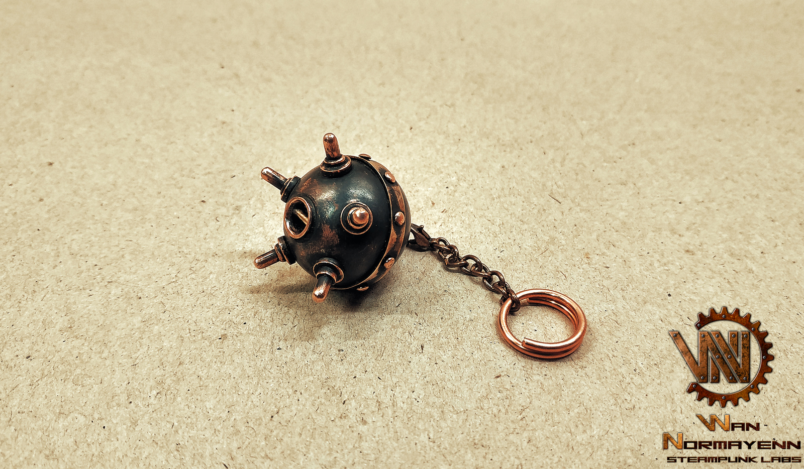 Naval mine No. 2 - My, Steampunk, Handmade, Copper, Handmade, Needlework with process, Video, Longpost