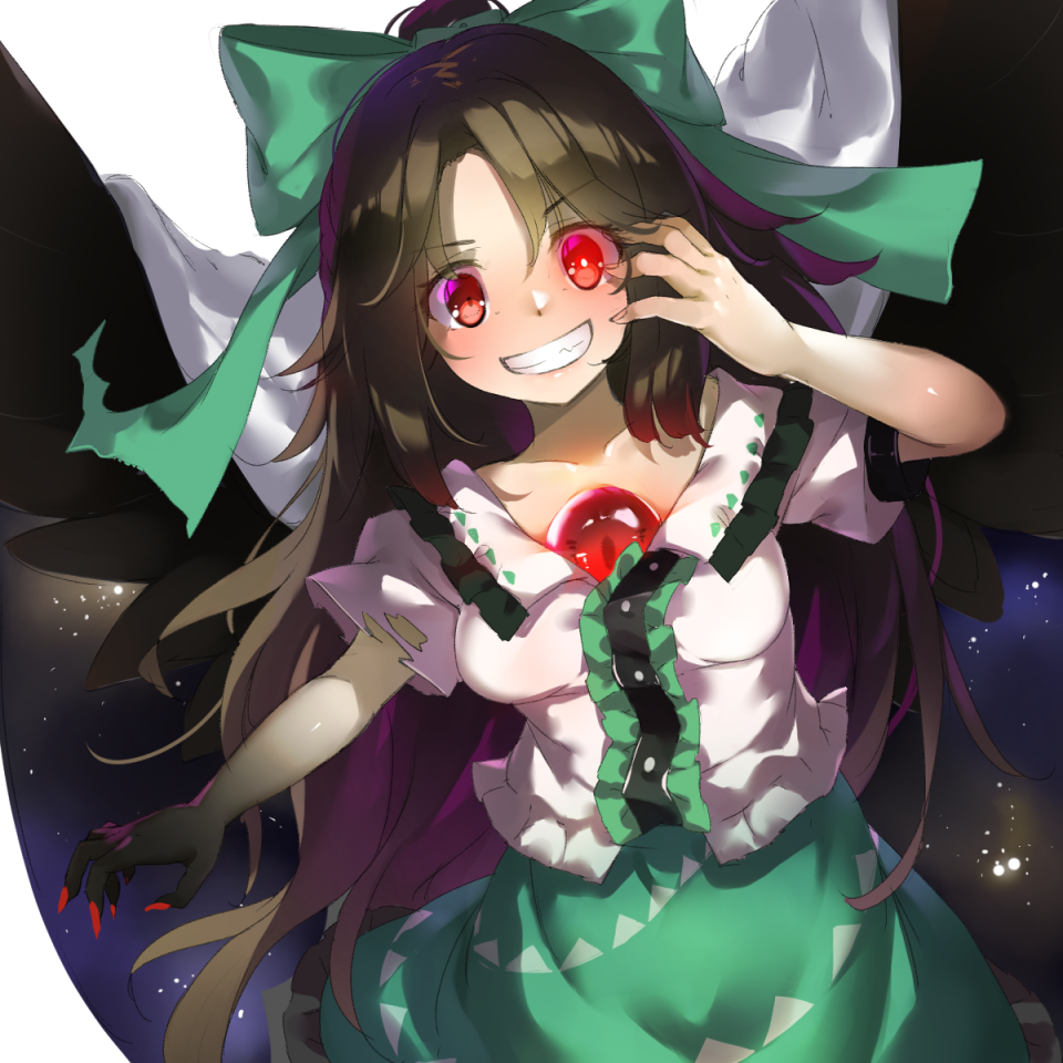 Reiuji Utsuho - Touhou, Reiuji Utsuho, Anime art, Anime, Not anime, Piyodesu