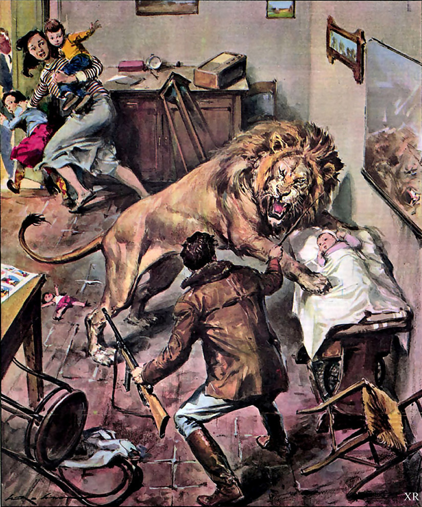 I want to know everything #133 part 1. Artist of the week: disastrous Walter Molino. - Want to know everything, Drawing, Illustrations, Italy, Magazine, Catastrophe, Walter Molineau, Artist, Longpost