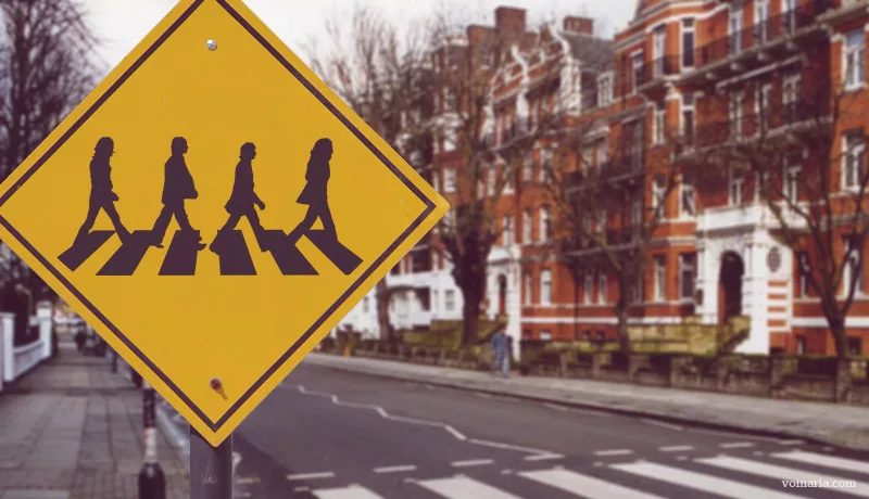 Do you recognize the street? - Road sign, London, Abbey Road, The beatles