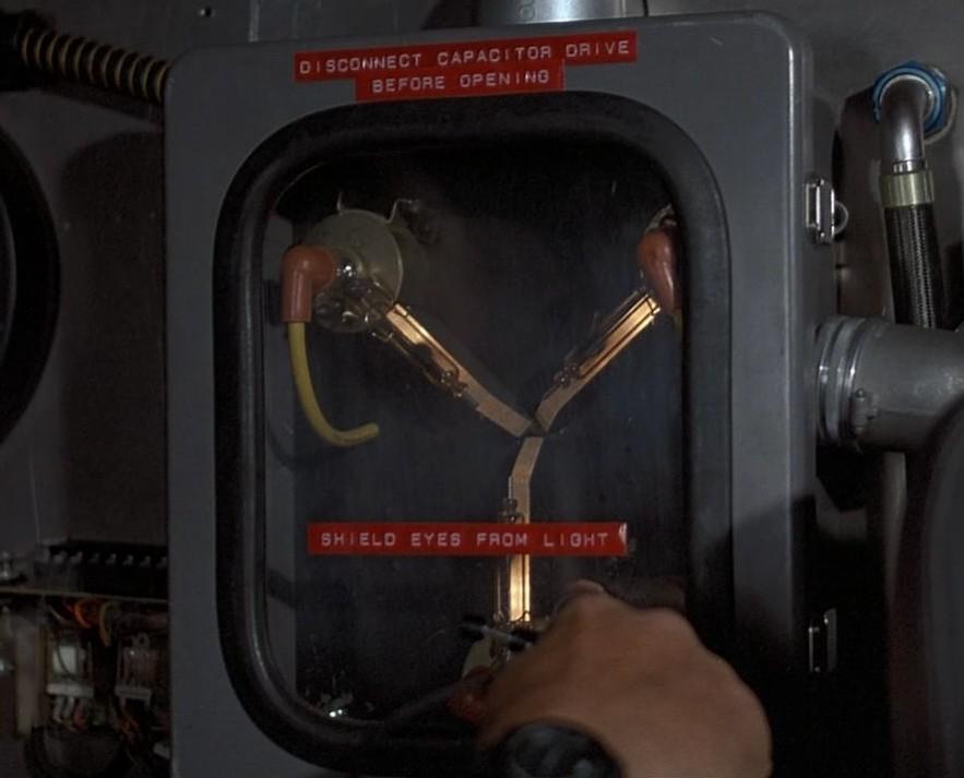 Energy fluxuator from Back to the Future - My, , , Accumulator, Capacitor, Delorean, , Homemade, GIF, Longpost