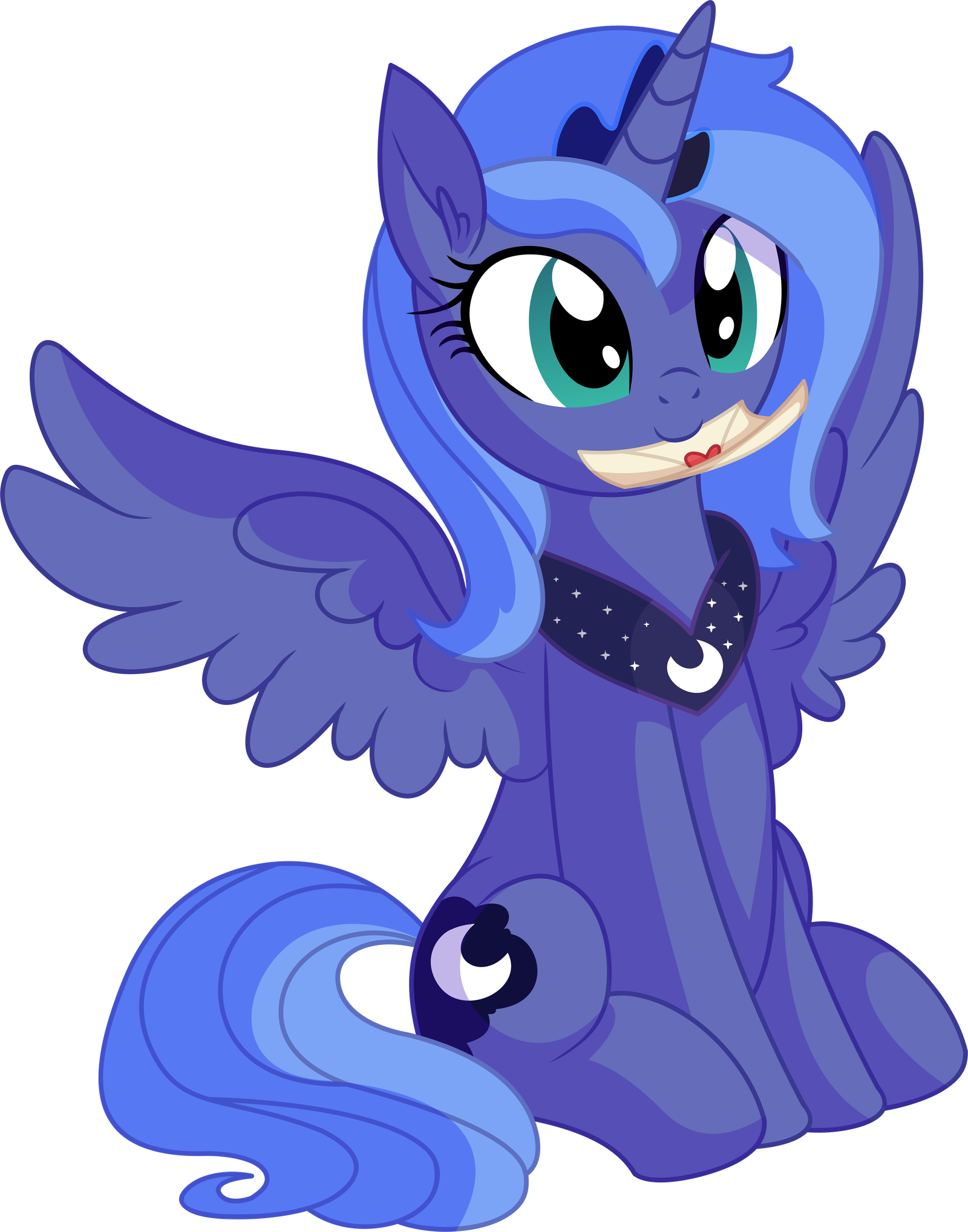 Letter from a Princess - My little pony, Princess luna, Letter, Cyan Lightning, PonyArt