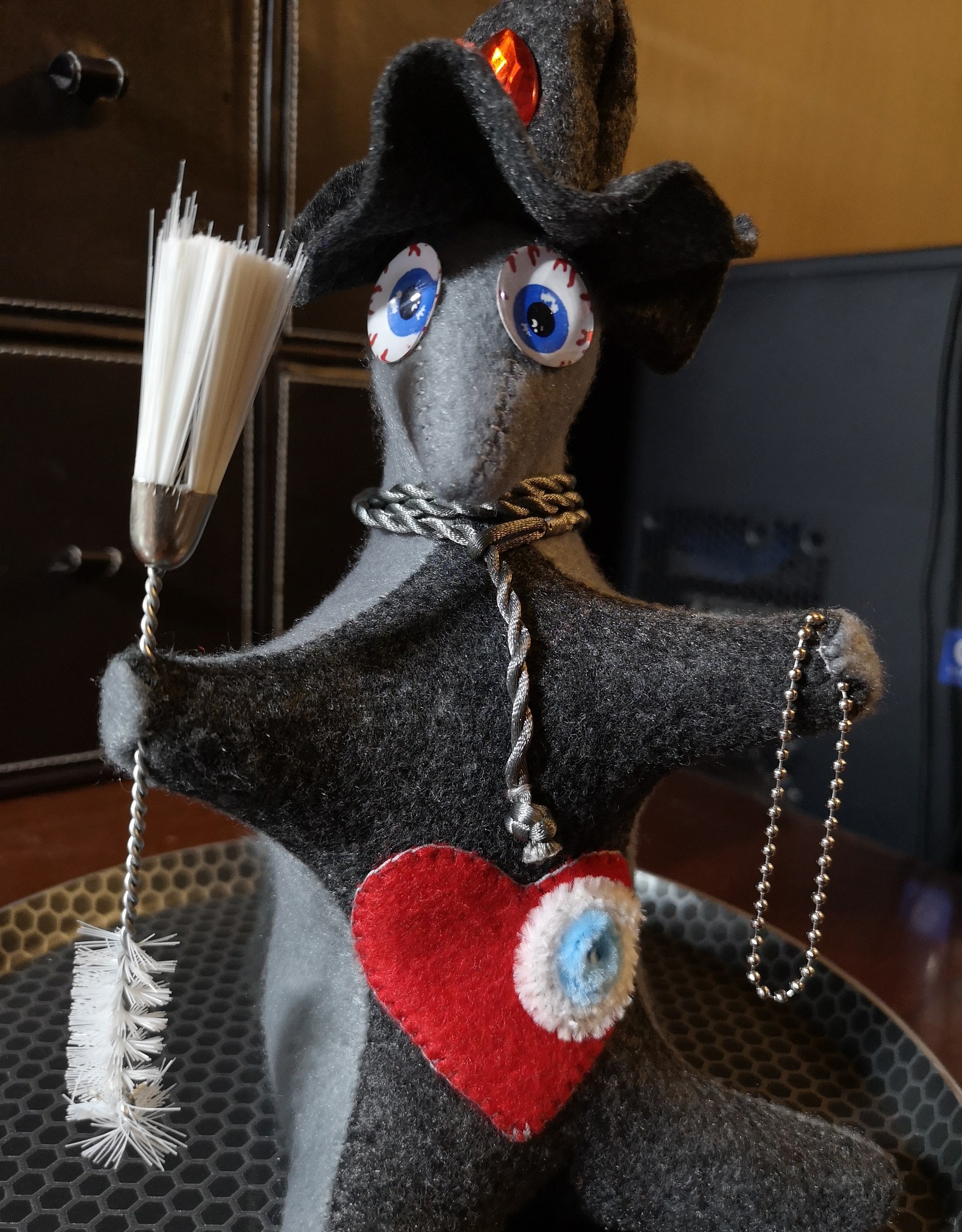 Chimney sweep - My, Author's toy, felt toys, Chimney sweep, Longpost