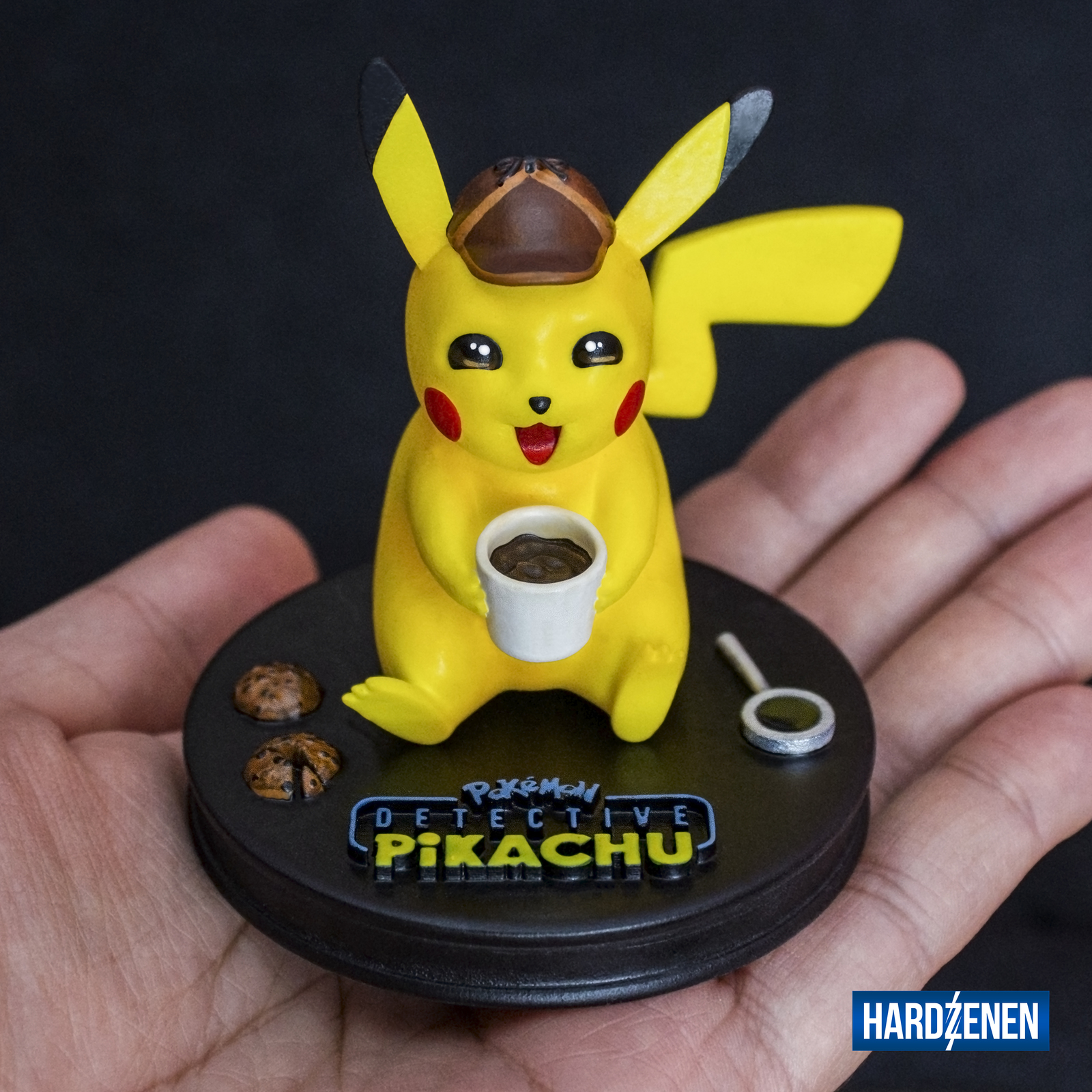 Detective Pikachu. Figurine from the Pokemon movie. Detective Pikachu - My, Pikachu, , Detective Pikachu, , , Pokemon, Video, Longpost