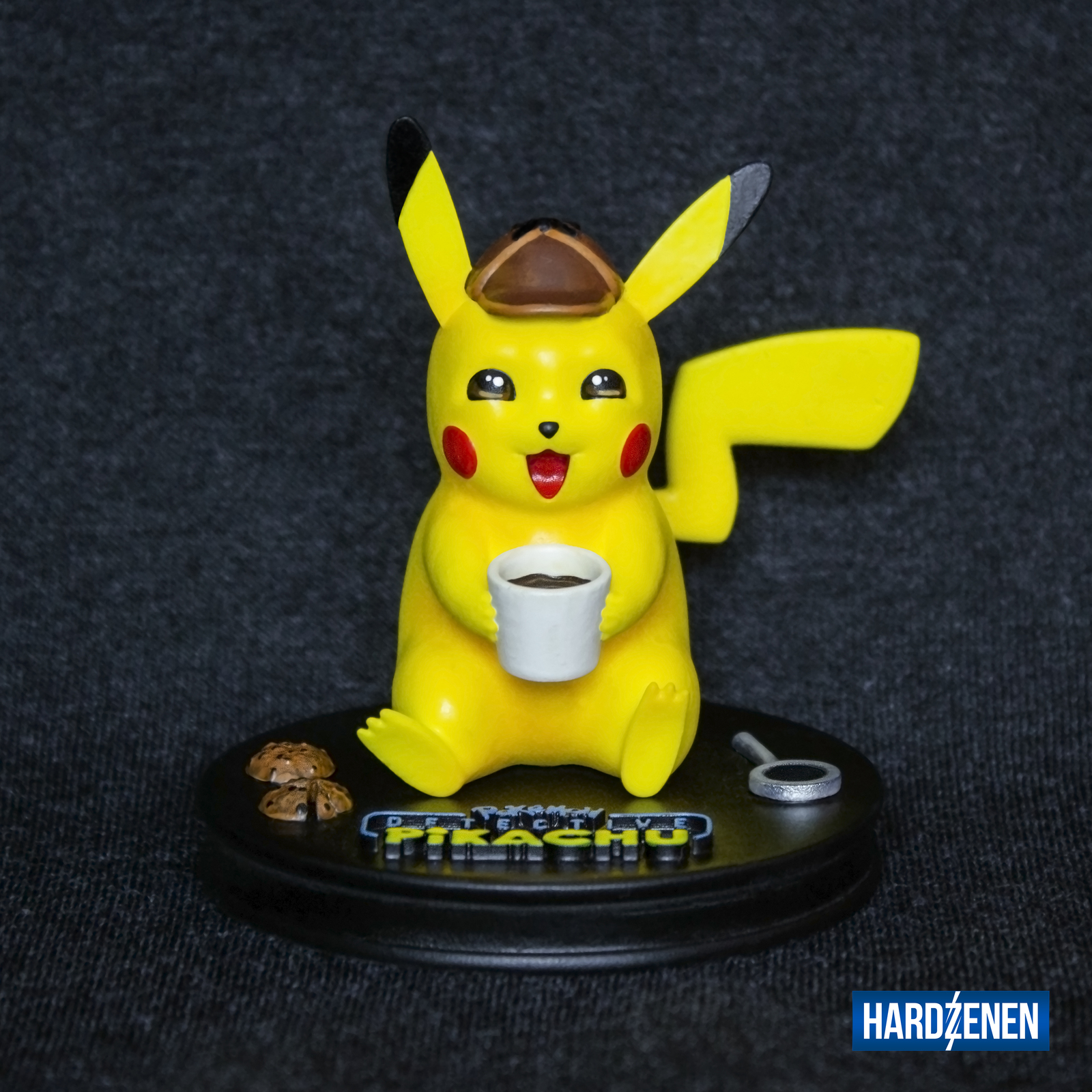 Detective Pikachu. Figurine from the Pokemon movie. Detective Pikachu - My, Pikachu, , Detective Pikachu, , , Pokemon, Video, Longpost