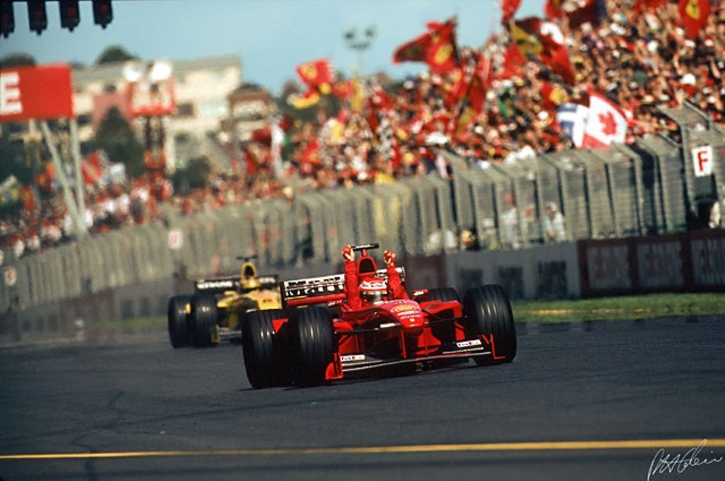 Eddie Irvine first win in Formula 1 - Formula 1, , Victory