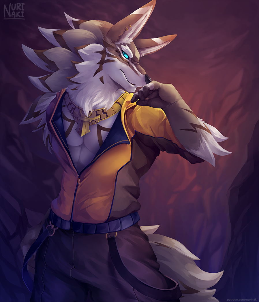 Seth - Фурри, Furry Art, Антро, Furry wolf, Игры, Tokyo Afterschool Summoners, Seth TAS, Nurinaki