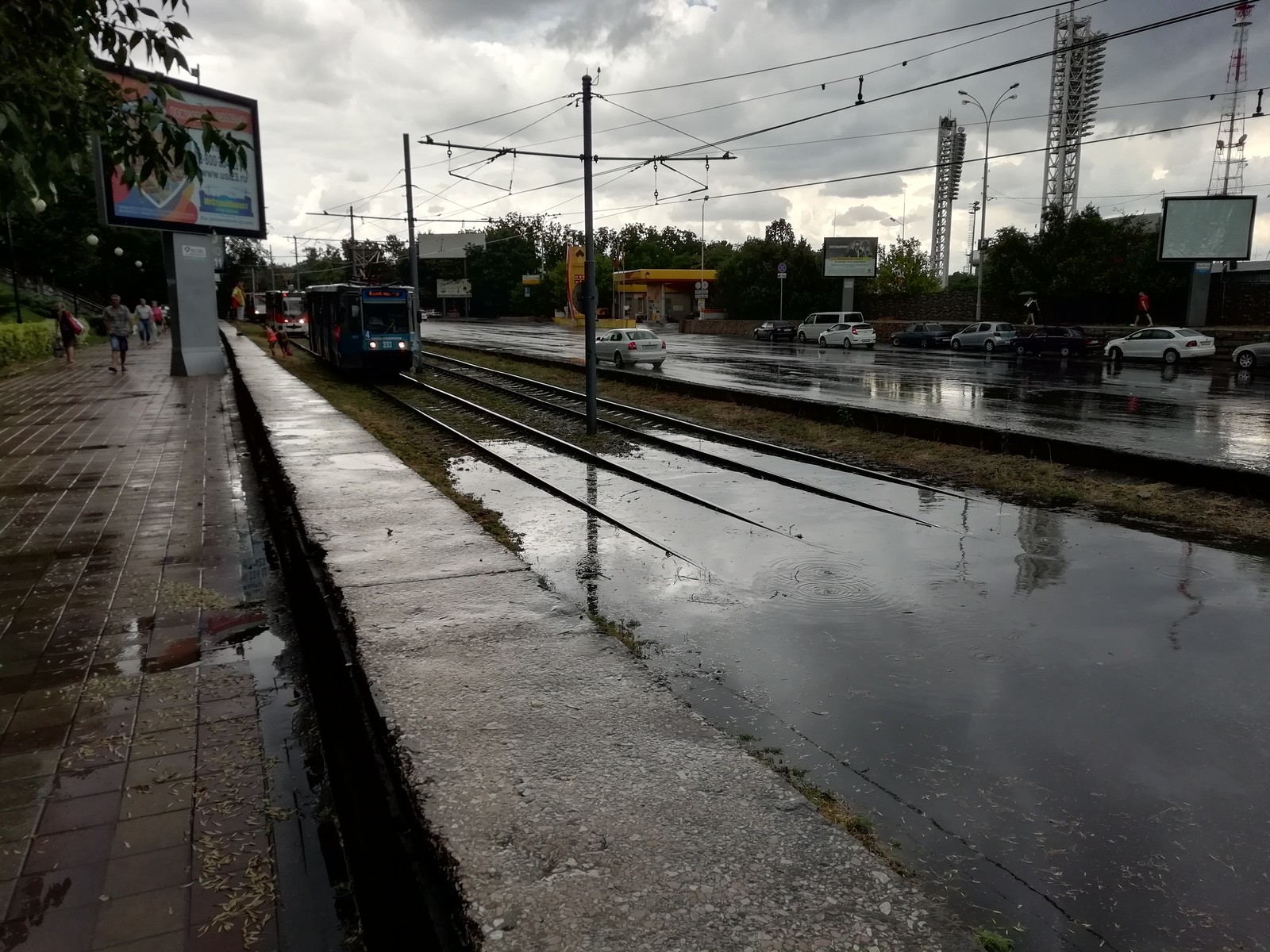 Tram #5: terminal - Atlantis - My, Tram, Atlantis, Krasnodar