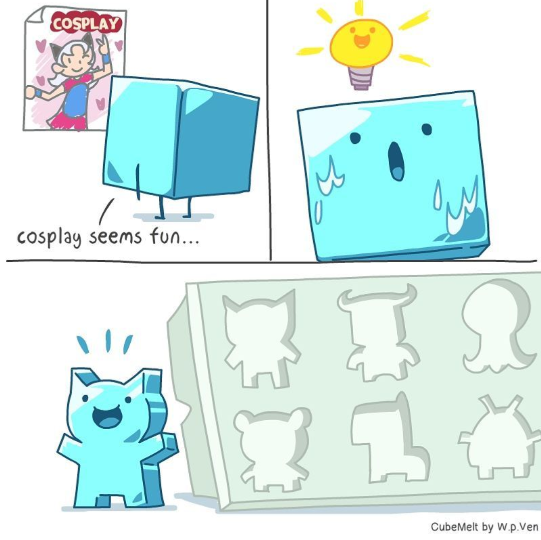 Icicle and cosplay - Comics, Cosplay, Ice, Form, Cubemelt