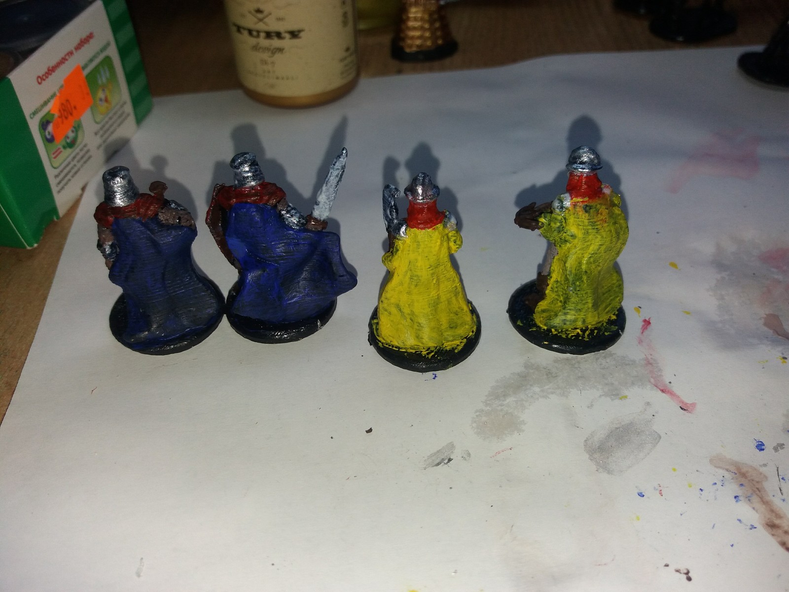 Knights on a 3D printer - My, Needlework without process, 3D printer, Painting miniatures, Longpost