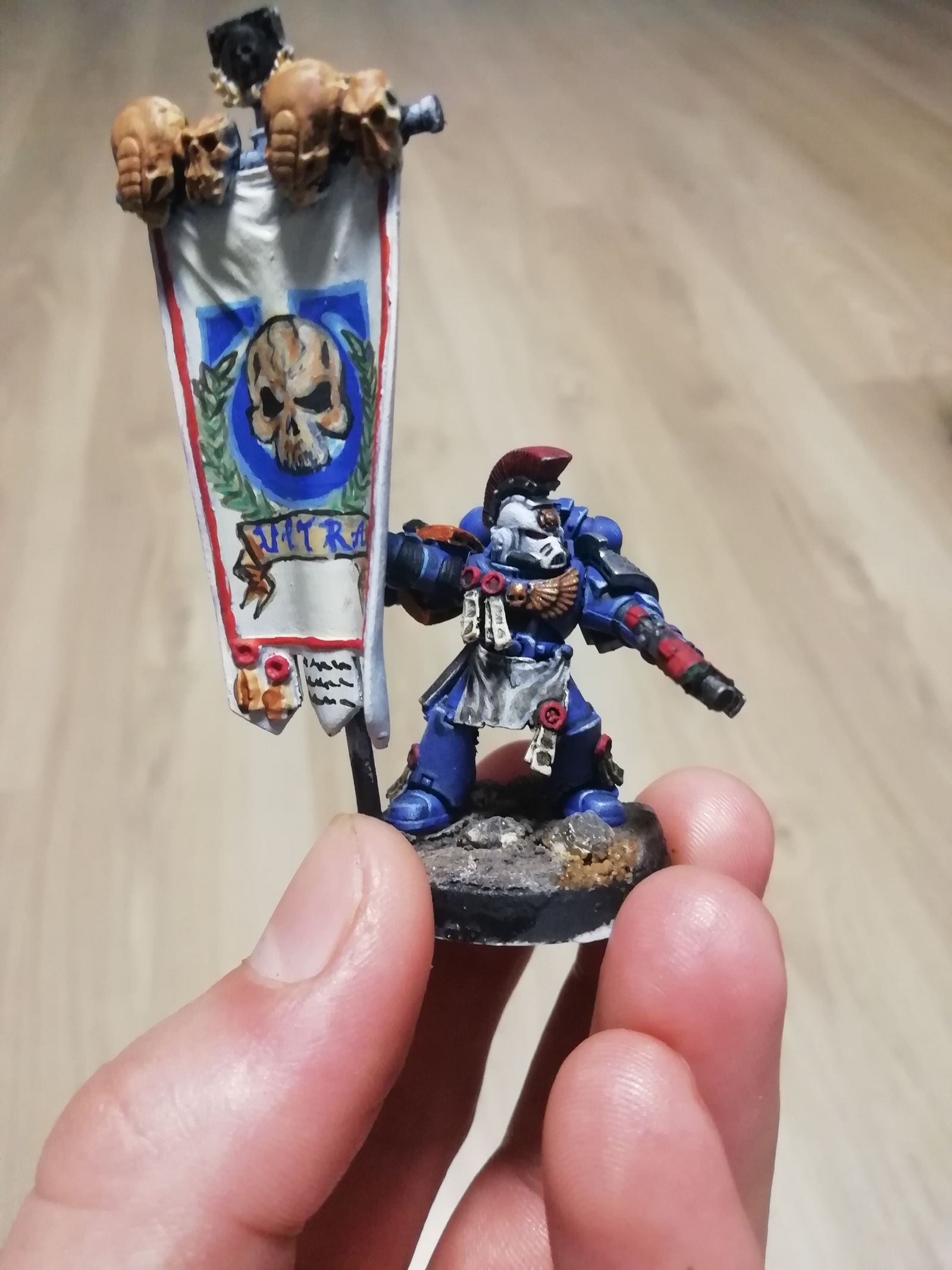 Three days of painting - My, Warhammer 40k, Miniature, Longpost