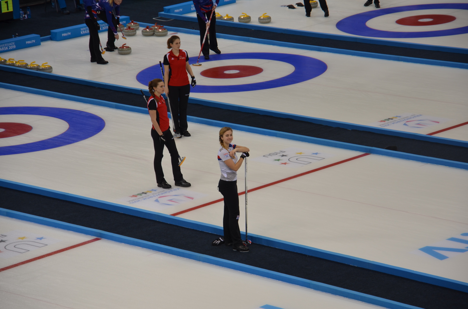 Czech women's curling team (Winter Universiade 2019) - My, Curling, Russia, Krasnoyarsk, Universiade 2019, , Czech Republic national team, Longpost