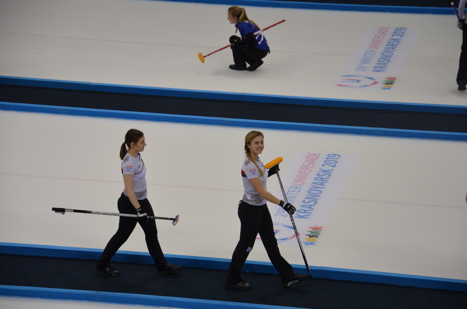 Czech women's curling team (Winter Universiade 2019) - My, Curling, Russia, Krasnoyarsk, Universiade 2019, , Czech Republic national team, Longpost