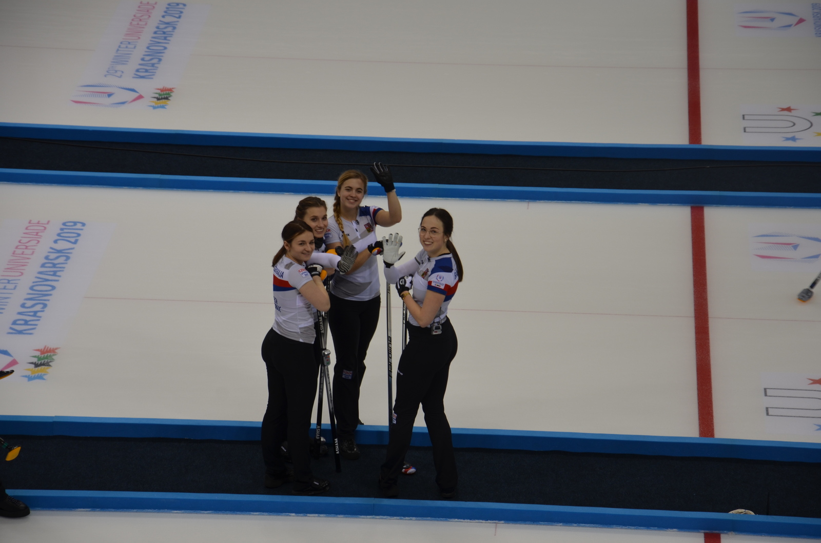 Czech women's curling team (Winter Universiade 2019) - My, Curling, Russia, Krasnoyarsk, Universiade 2019, , Czech Republic national team, Longpost