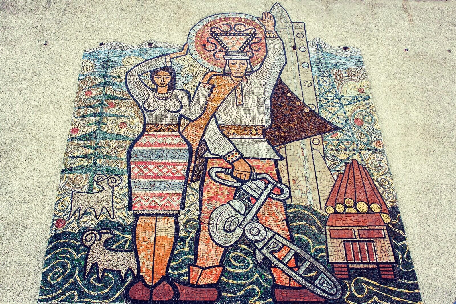 Soviet mosaic - Mosaic, Art, Longpost