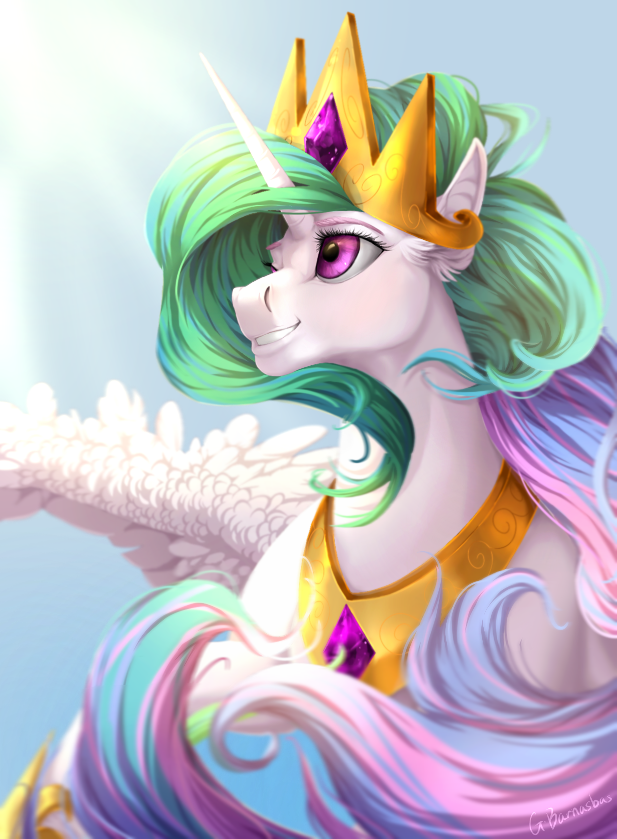 Celestia - My little pony, Princess celestia, Rossignolet