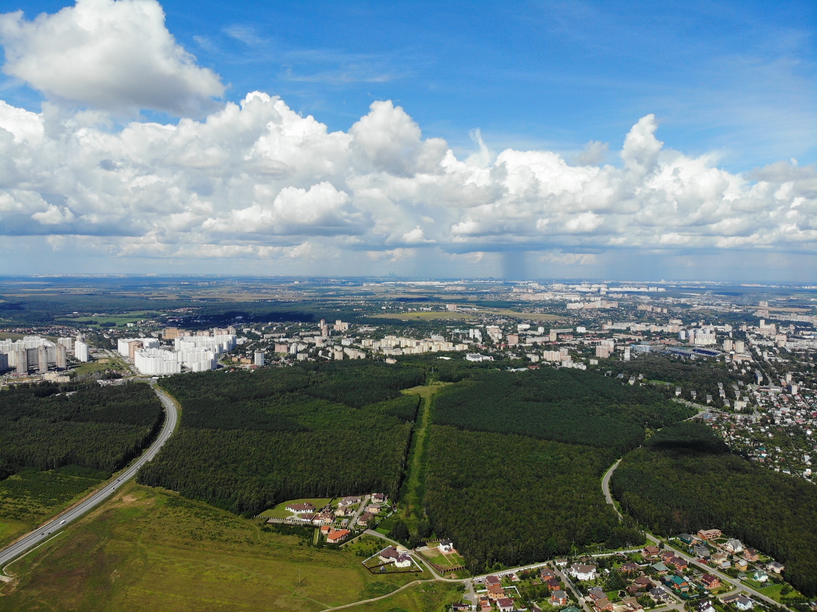 Moscow suburbs in summer - My, Drone, Quadcopter, The photo