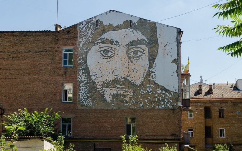 Murals of one city (part 1) - Mural, Graffiti, Drawing, House, Town, Street art, Longpost